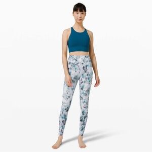 Blue Floral Lululemon Align Leggings